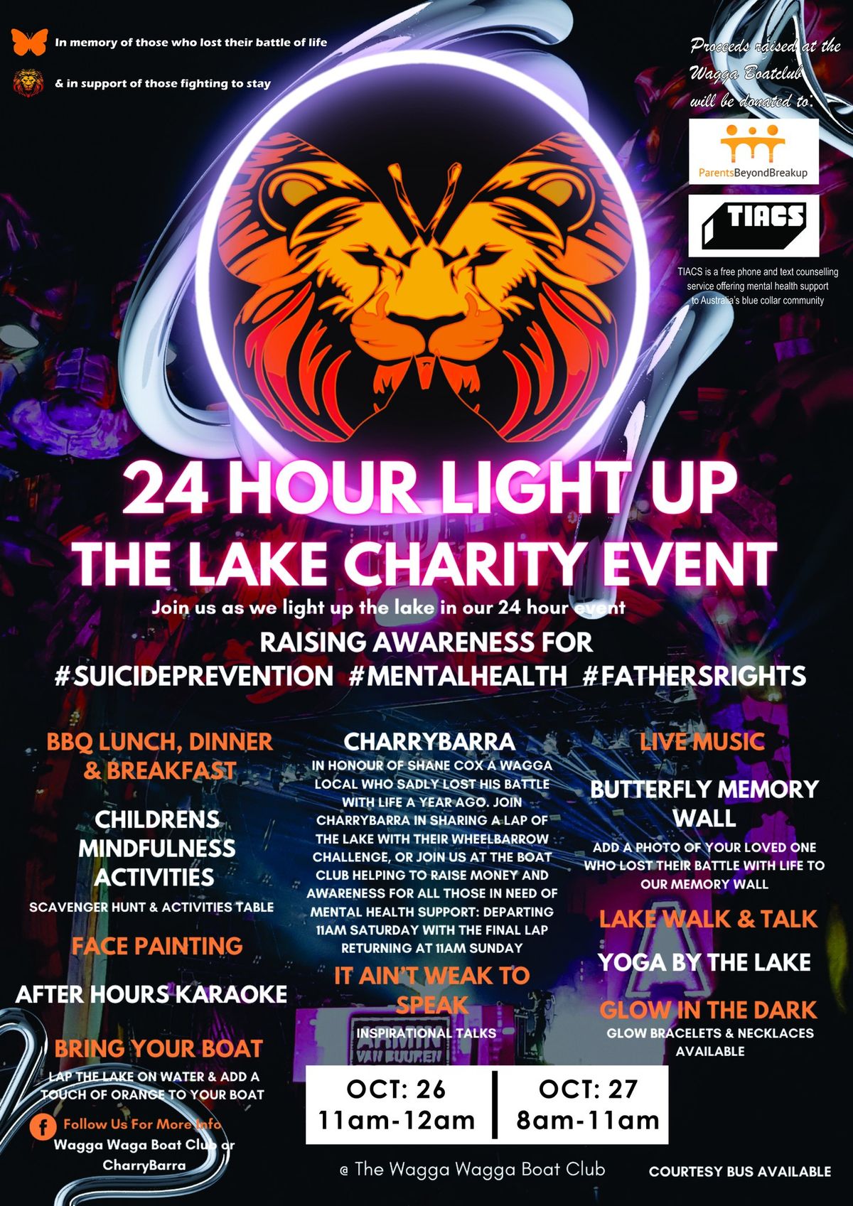 24 HOUR LIGHT UP THE LAKE CHARITY EVENT