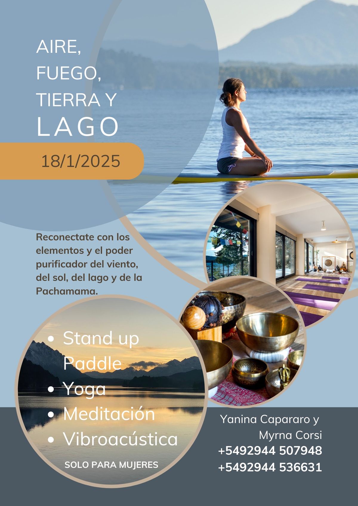 AIRE, FUEGO, TIERRA Y LAGO