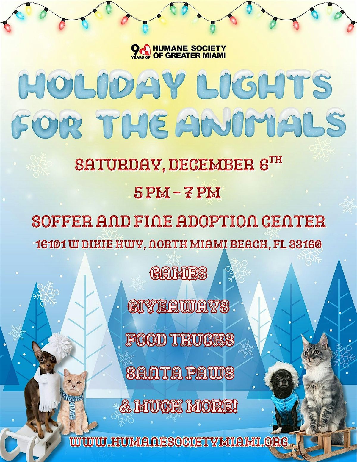 Holiday Lights for the Animals