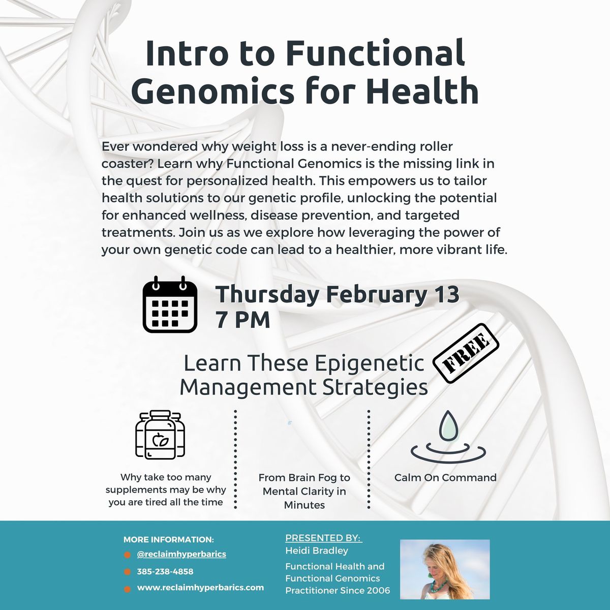 (Free Class) Intro to Functional Genomics for Health