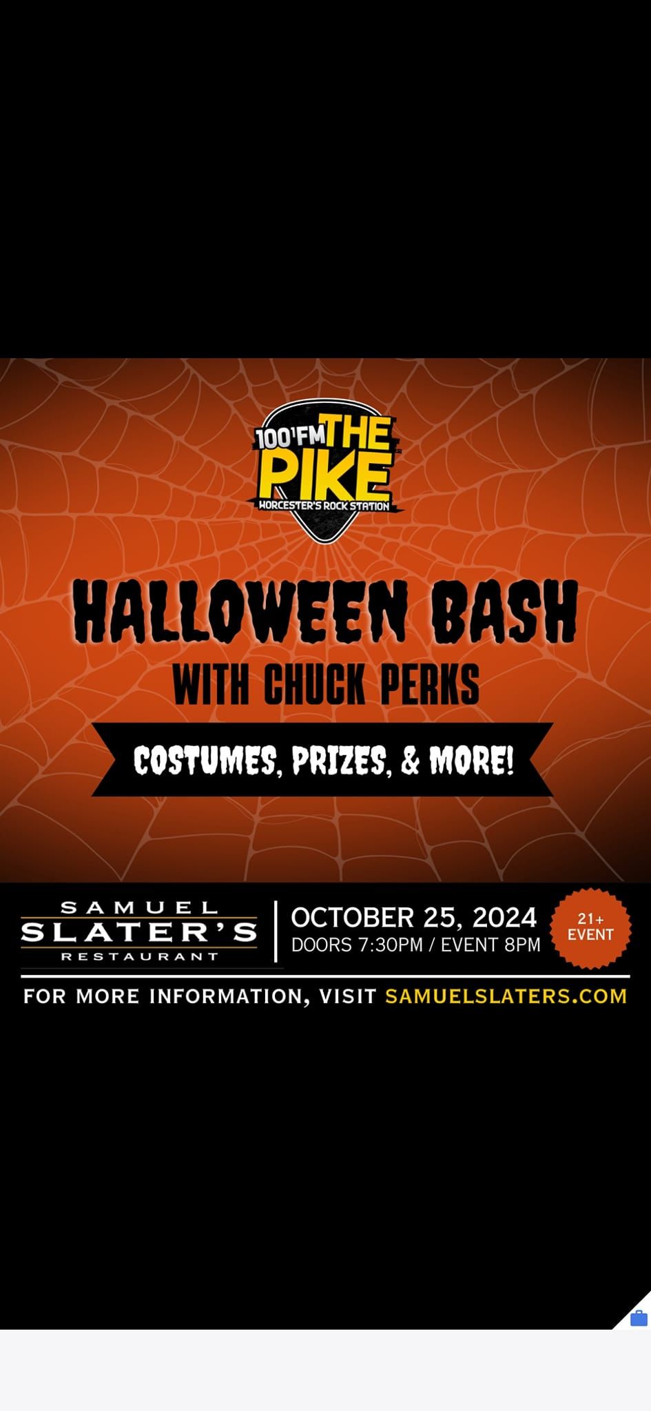 100 FM The Pike Halloween Bash with Chuck Perks 