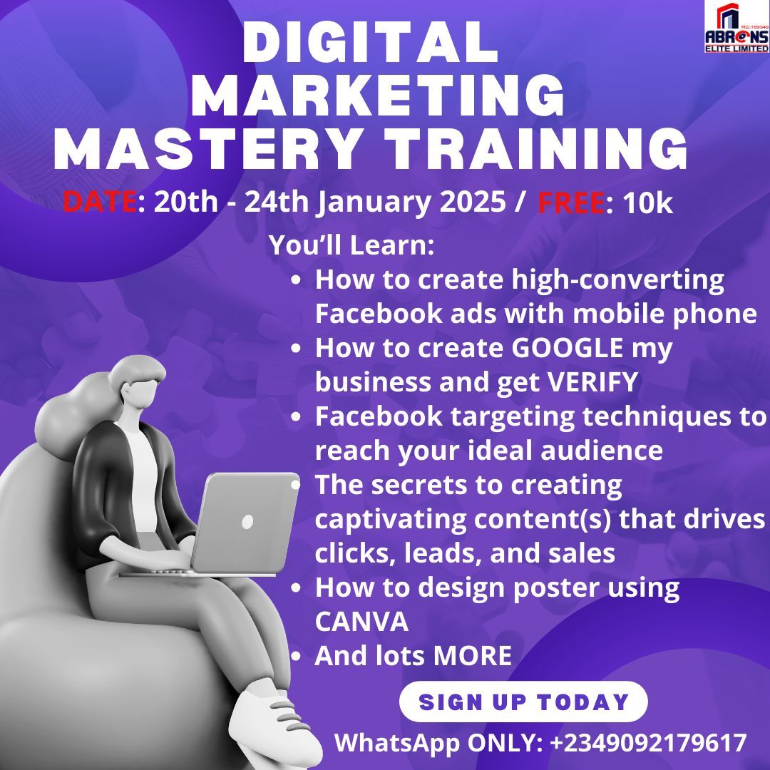 DIGITAL MARKETING MASTERY TRAINING