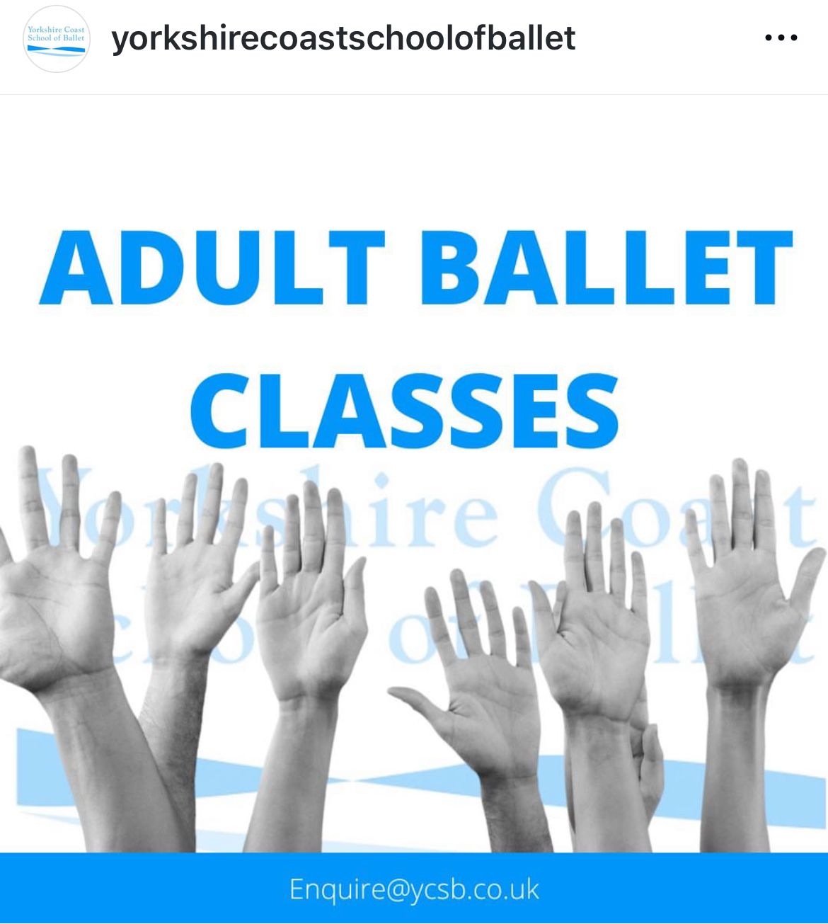 Over 55's Adult Ballet Class in Scarborough.