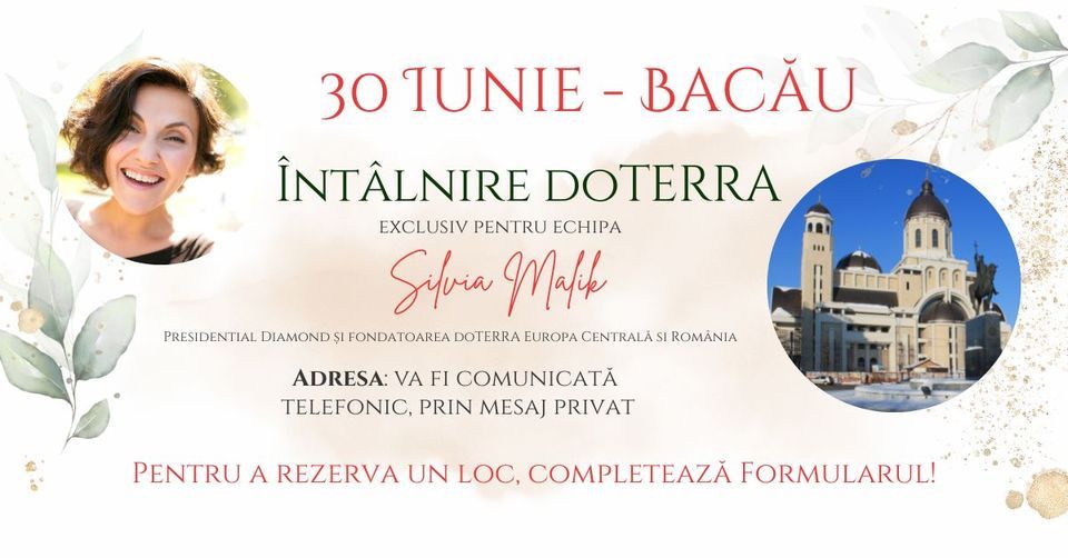 BACAU - CARAVANA doTERRA by Silvia Malik