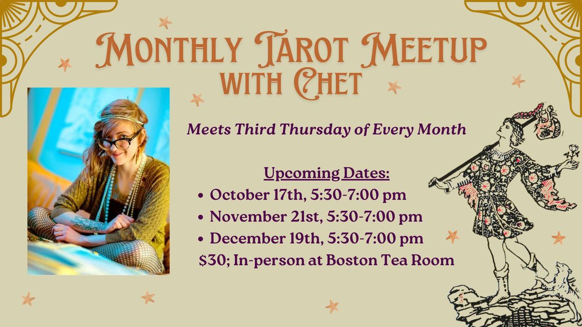 Monthly Tarot Meetup with Chet