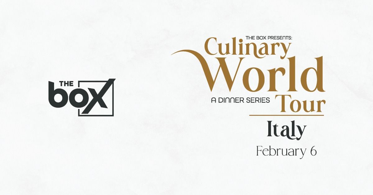 Culinary World Tour - A Dinner Series - Italy