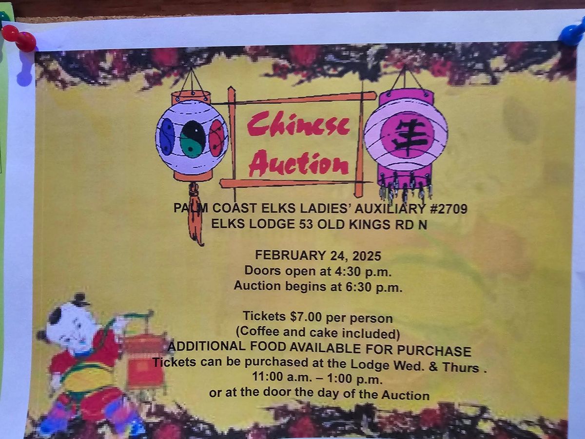 Ladies Auxiliary Chinese Auction 