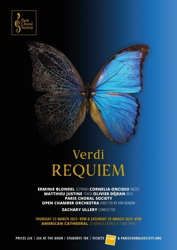 Verdi Requiem with the Paris Choral Society