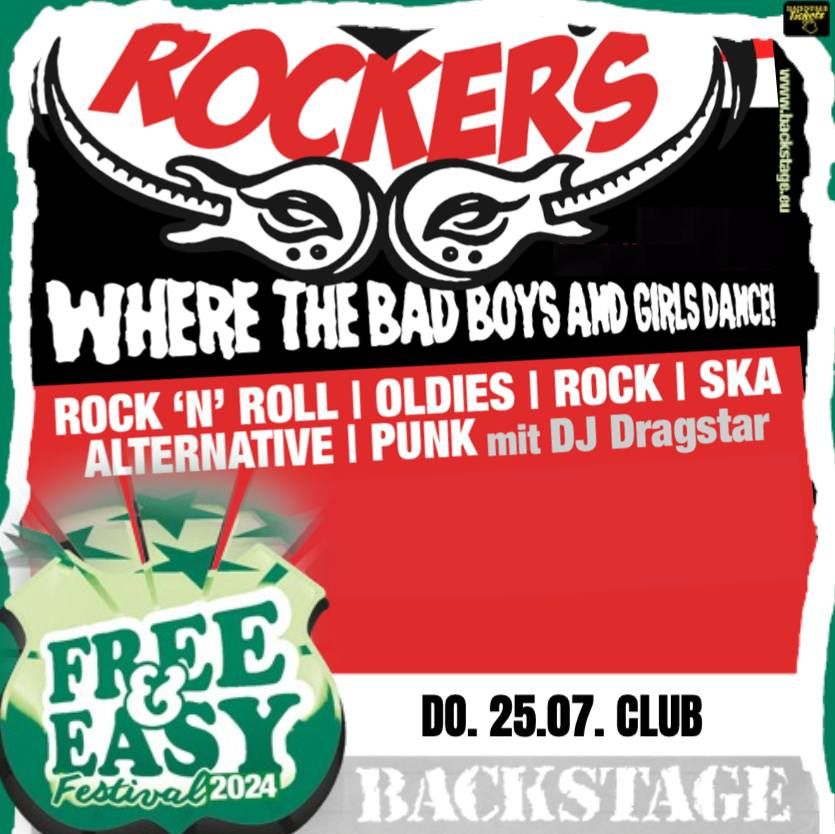 ROCKERS | ROCK'N'ROLL, OLDIES, SKA & PUNK | MIT DJ DRAGSTAR | FREE & EASY FESTIVAL 2024 