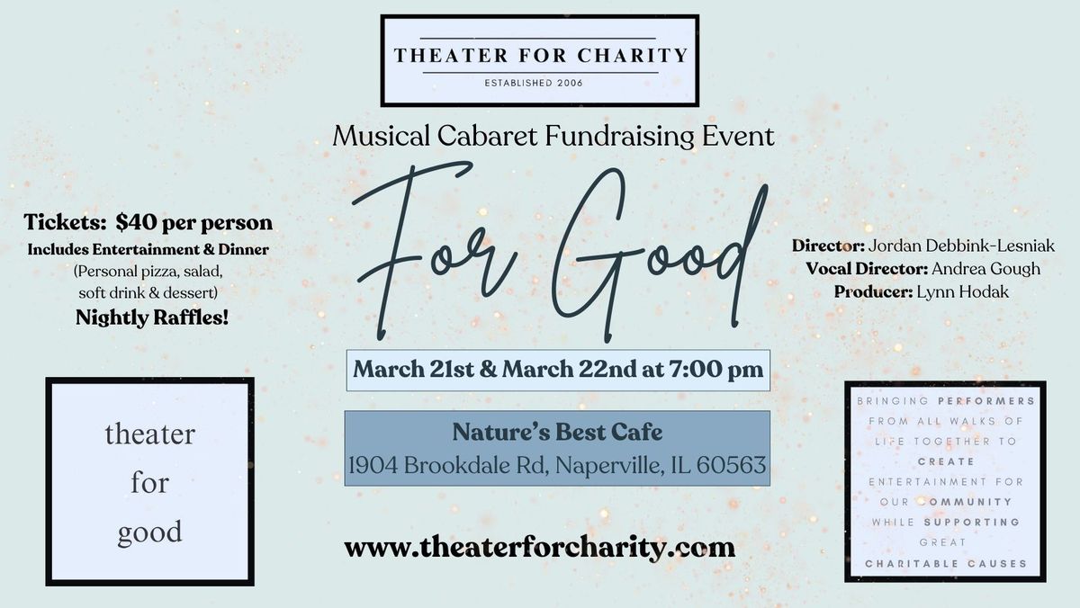 For Good - A Musical Cabaret Fundraising Event