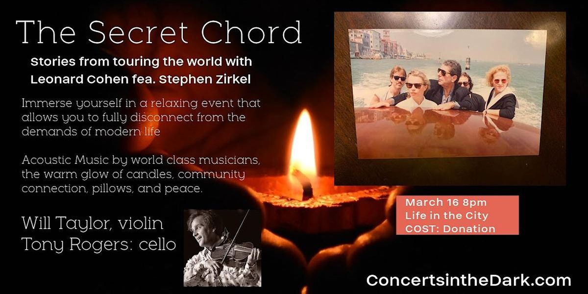 Leonard Cohen Stories & Songs - The Secret Chord OCT  26th