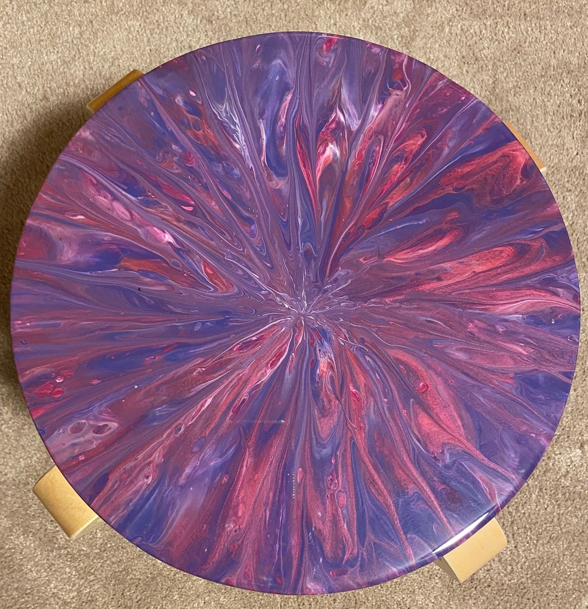 Bentwood Table Paint Pour Class 