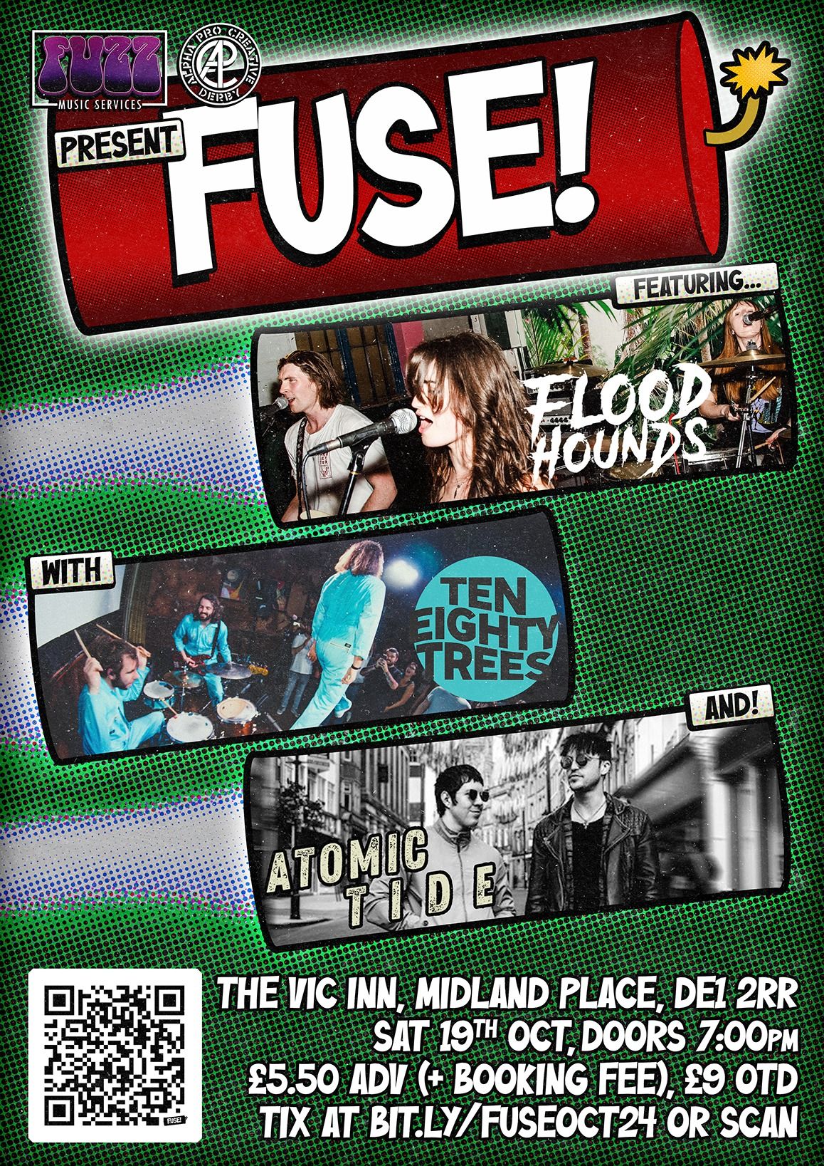 FUSE featuring FloodHounds, Ten Eighty Trees, and Atomic Tide