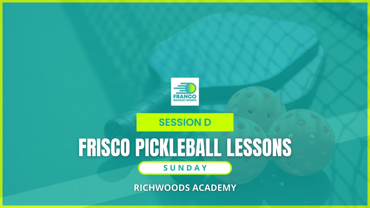 FRISCO \/ RICHWOODS PICKLEBALL LESSONS - Intro to Pickleball Kids (8-14YR) 