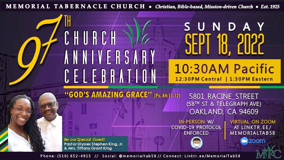 Ninety-seventh Church Anniversary Celebration