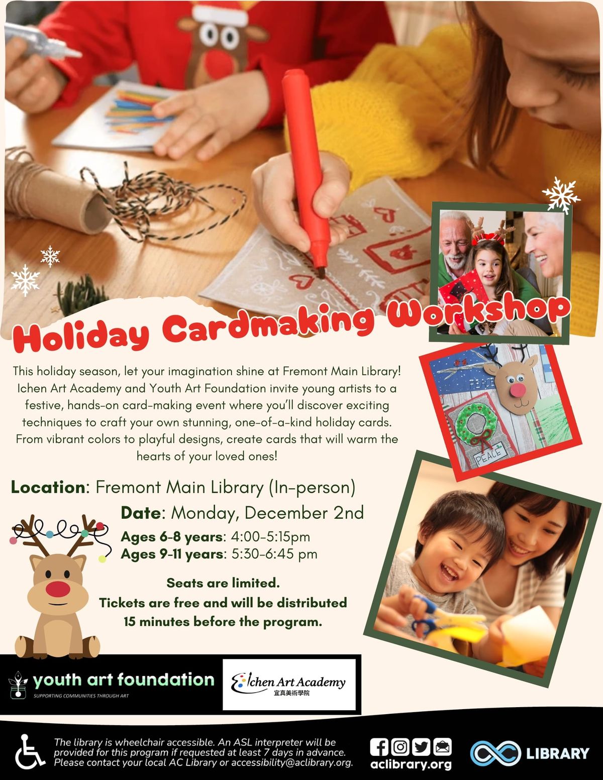 Holiday Cardmaking Workshop @ Fremont Main Library