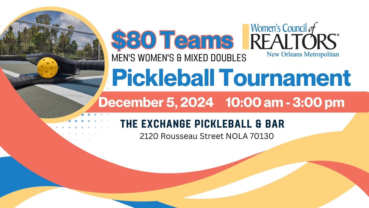 Women's Council PickleBall Tournament Fundraiser 