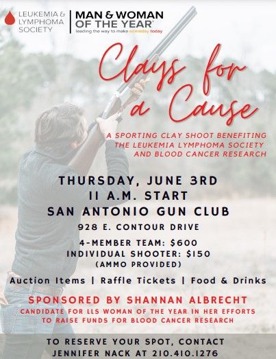 Clays for a Cause, San Antonio Gun Club, 3 June 2021