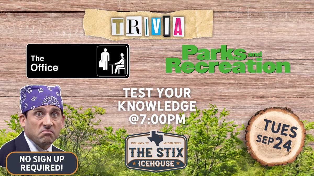 The Office vs. Parks & Rec Trivia Night at The Stix