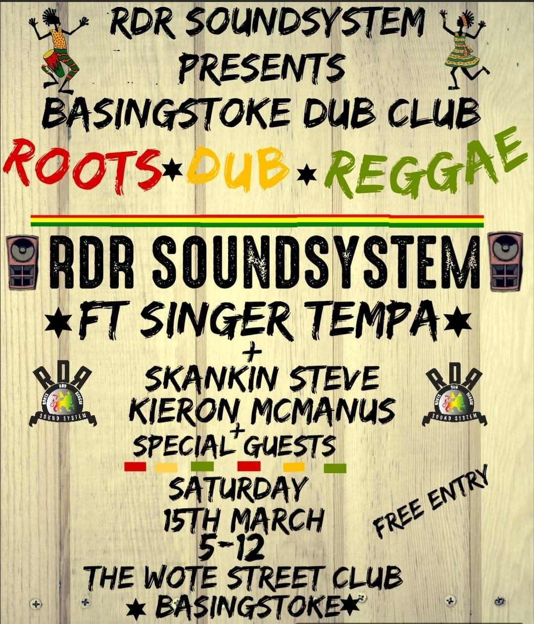 RDR Soundsystem Present Basingstoke Dub Club