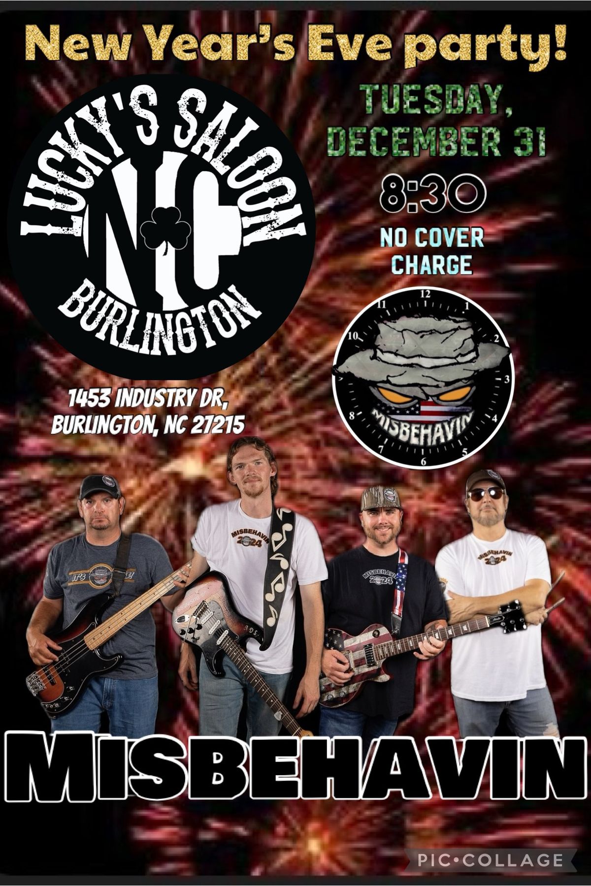 Lucky\u2019s Saloon New Year\u2019s Eve party