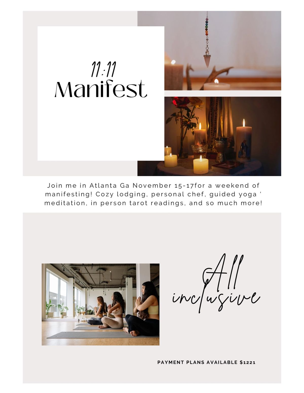 Join Us for a Transformative Manifesting Retreat in Atlanta!