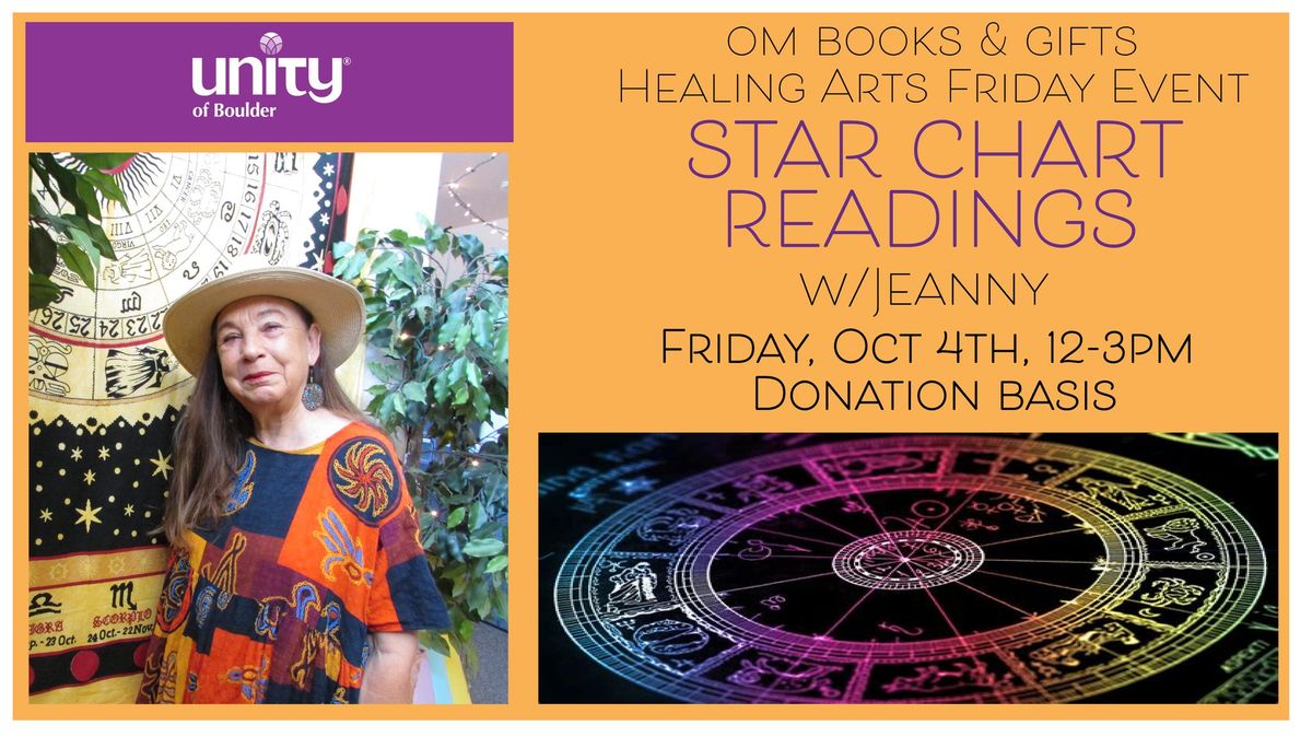 Healing Arts Fridays - Star Chart Readings with Jeanny