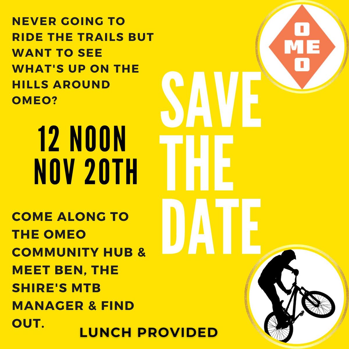 Omeo MTB information session