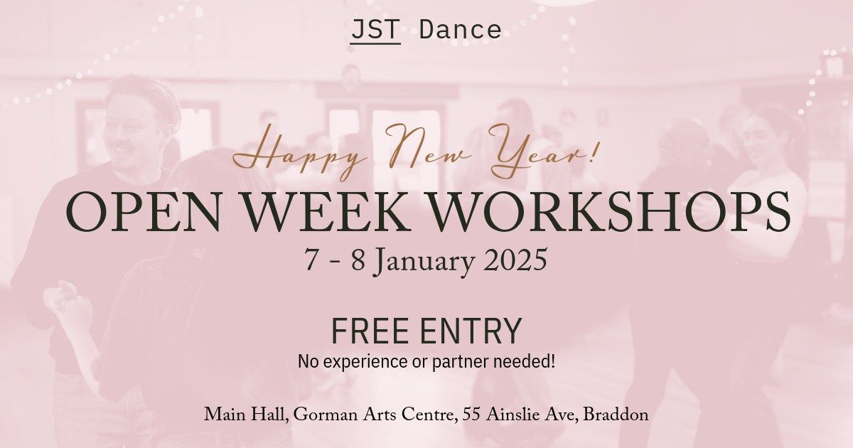 JST Dance: New Year open week workshops \ud83d\udc83\ud83c\udffb\ud83d\udd7a\ud83c\udffe