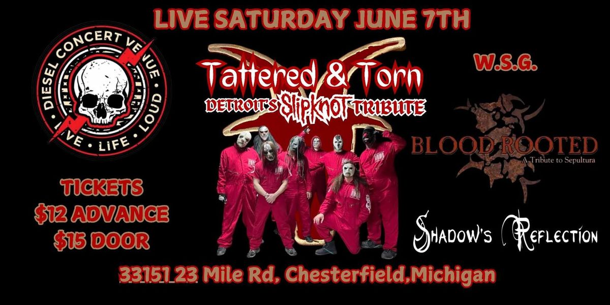 Tattered & Torn - Detroit's Slipknot Tribute at Diesel Concerts Detroit 