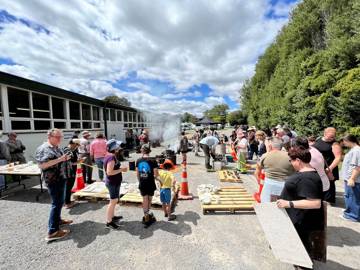 Public Raku Day at Otaki Pottery Club