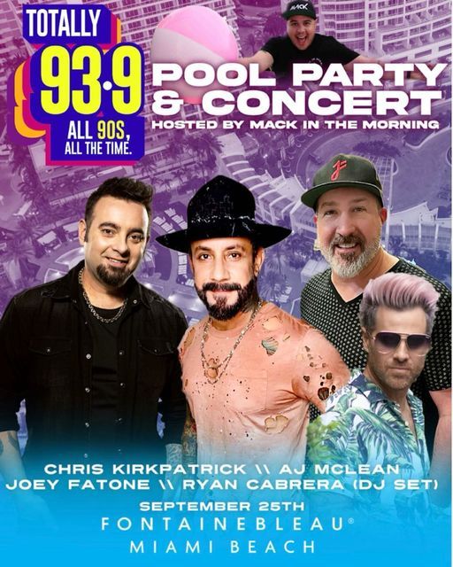 90'S Pool Party and Concert