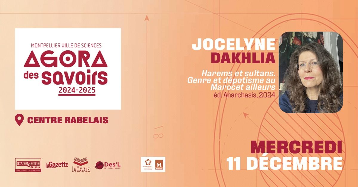 Rencontre avec Jocelyne Dakhlia \ud83d\udc23 AGORA DES SAVOIRS