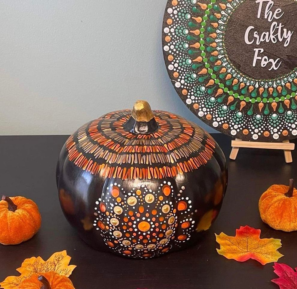 Mandala pumpkin Painting Workshop