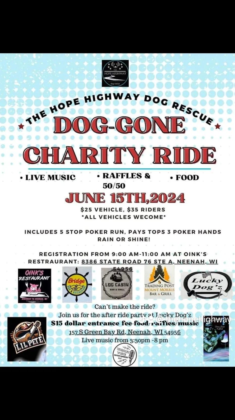 Dog-Gone charity  motorcycle  ride