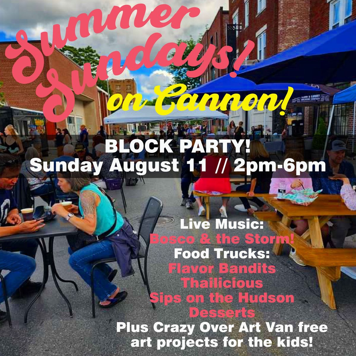 Summer Sundays on Cannon!  Block Party!  Live Music & More!