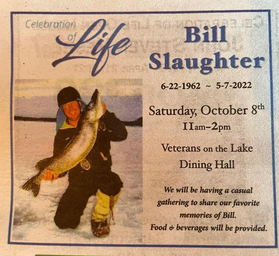 Memorial for Bill Slaughter, Veterans On The Lake Resort, Ely, 8 ...
