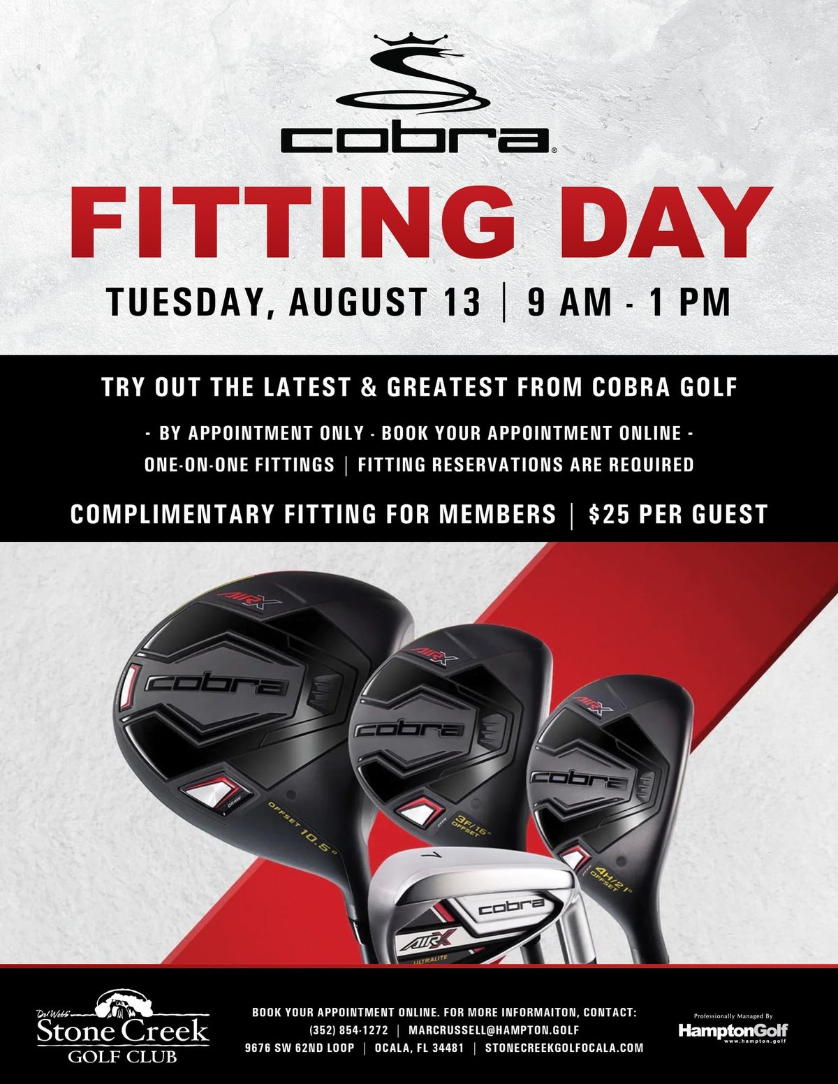 Cobra Fitting Day