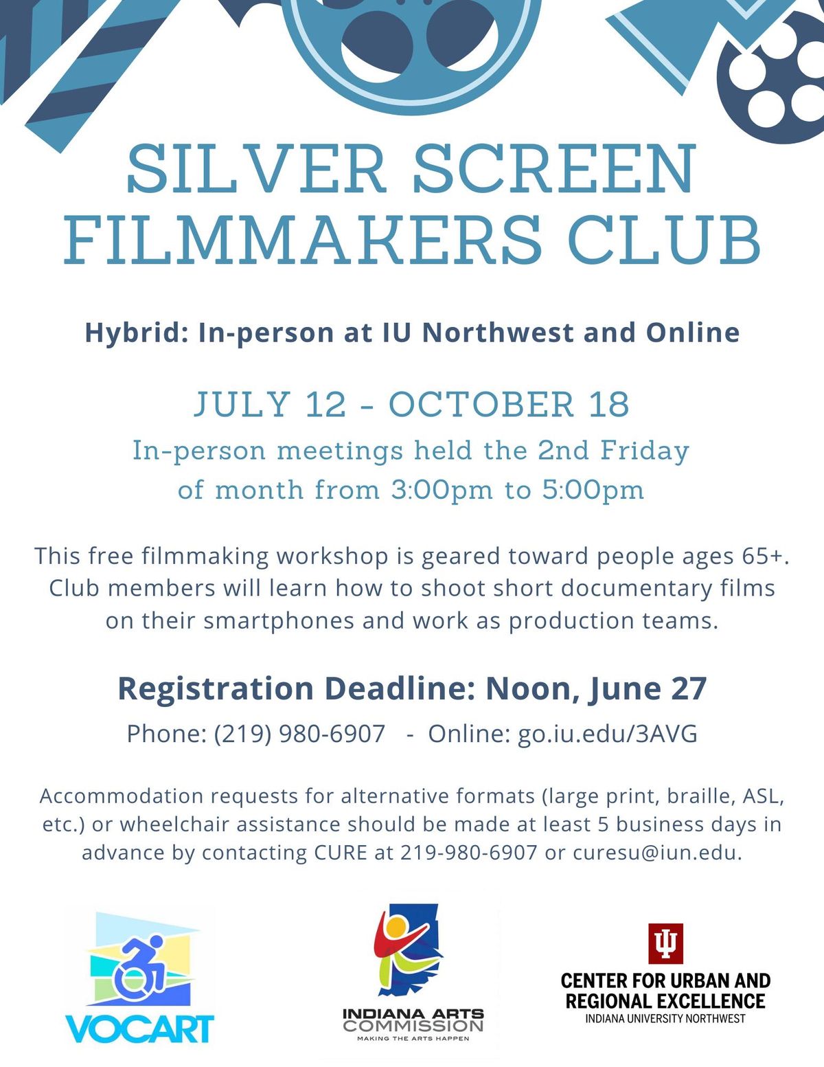 Silver Screen Filmmakers Club (Ages 65+)