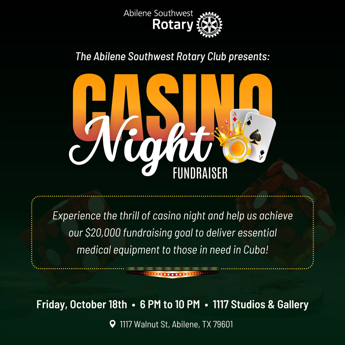 CASINO NIGHT FUNDRAISER 