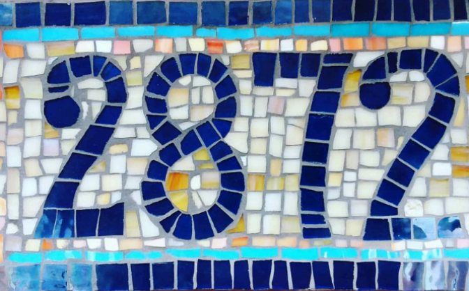 Stained Glass Mosaic House Number with Barbara Svoboda