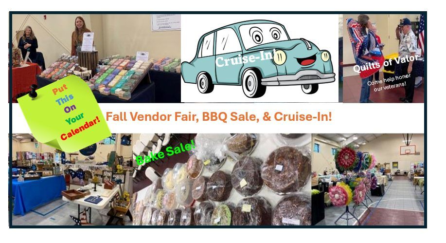 Adnah Fall Vendor Fair & BBQ Sale with Cruise-In