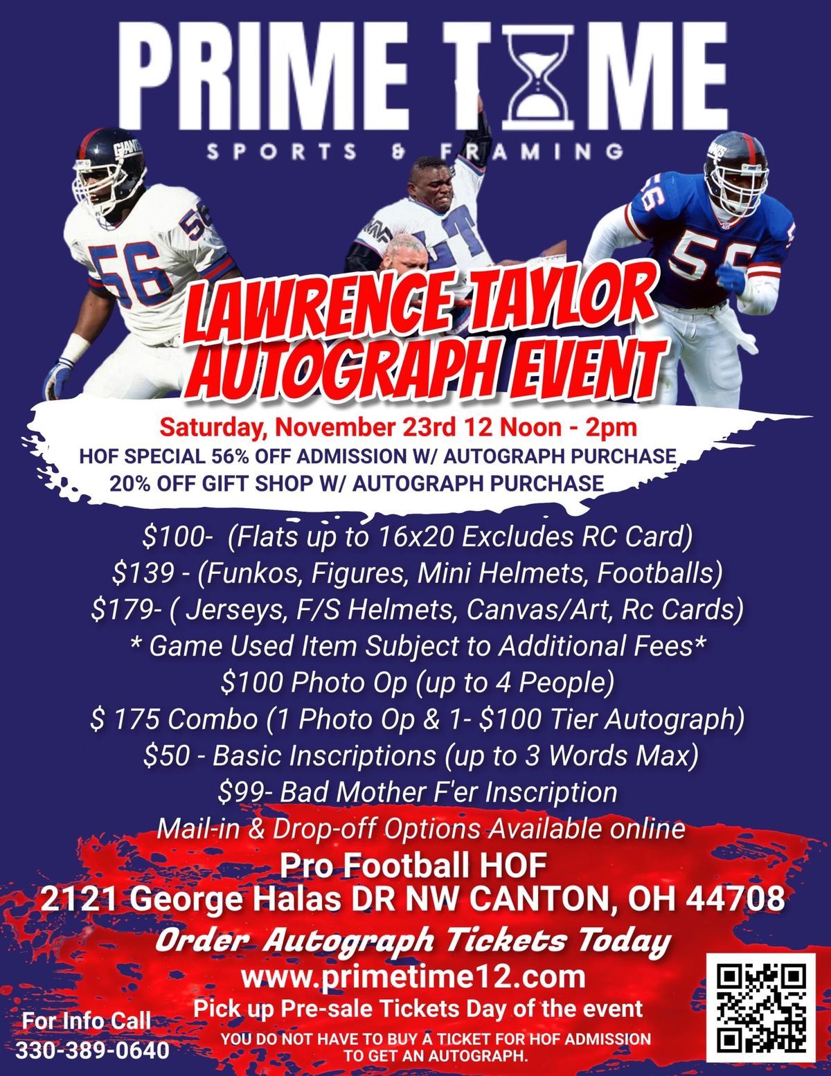 Meet Lawrence Taylor Autograph Event