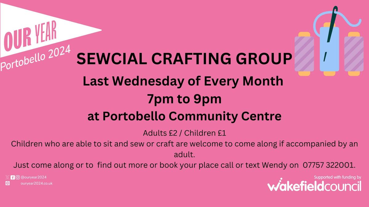 Sewcial Crafting Group - Evening