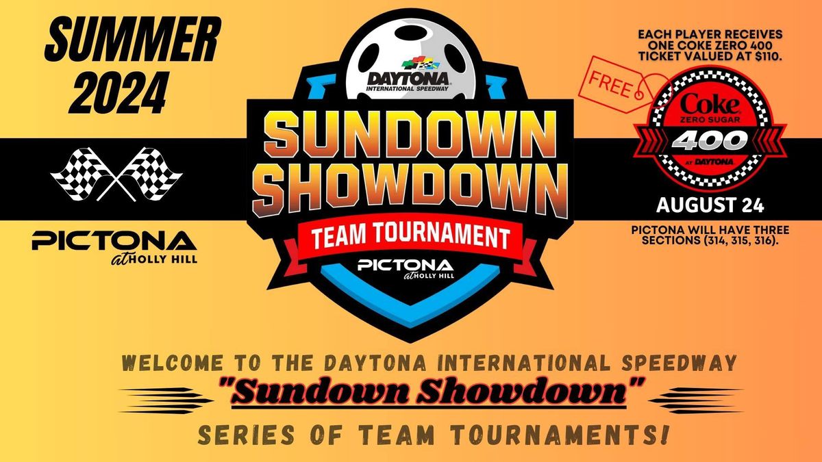 Introducing the Daytona International Speedway Sundown Showdown Series Pickleball Team Tournament!