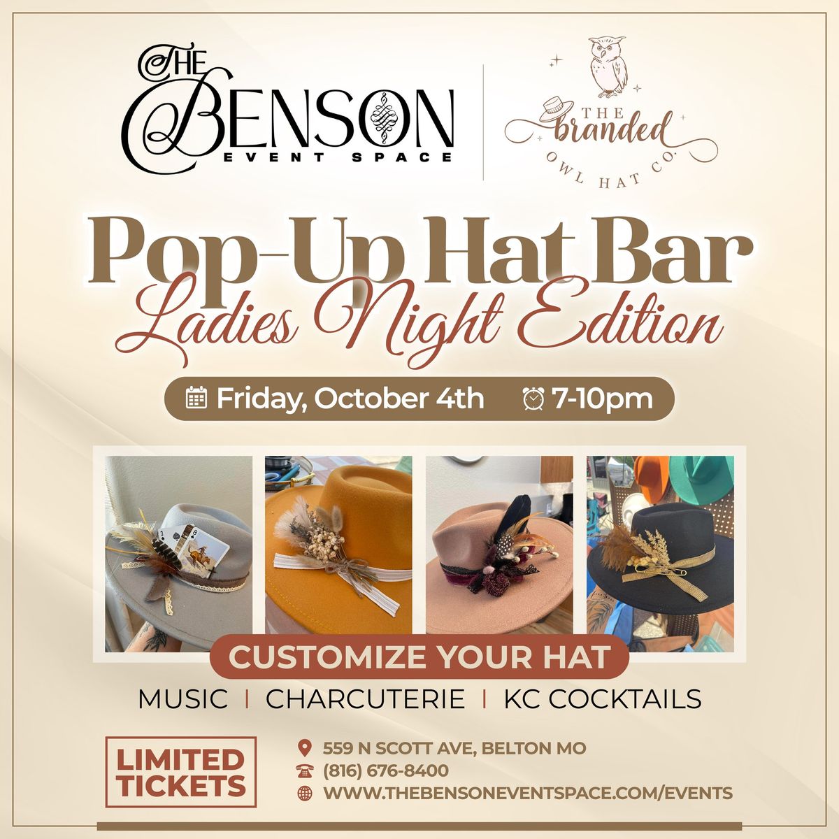 Pop-Up-Hat-Bar {Ladies Night Edition}