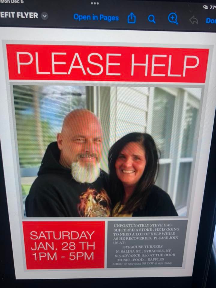 Benefit for Steve Real, Syracuse Turners Inc, 28 January 2023