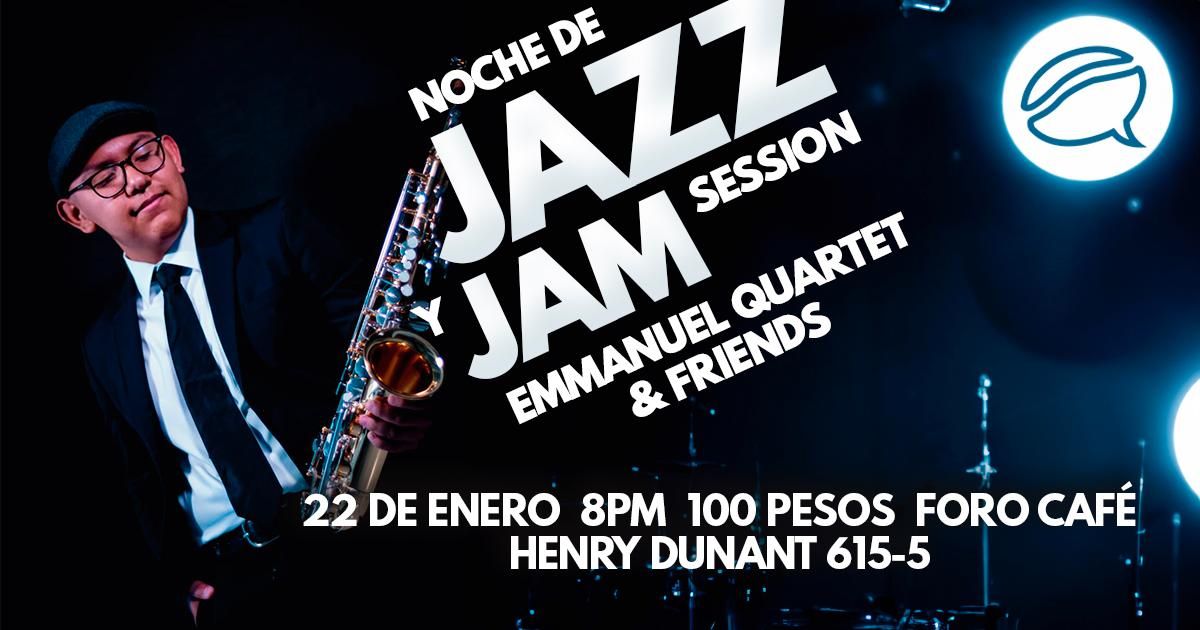 Jazz & Jam Session - Emmanuel Quartet & Friend en Foro Caf\u00e9