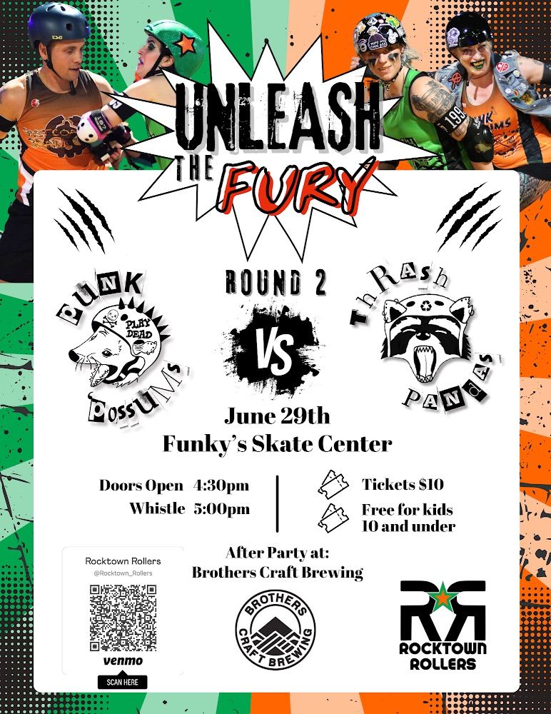 Unleash the Fury: Rocktown Rollers Home Team Bout