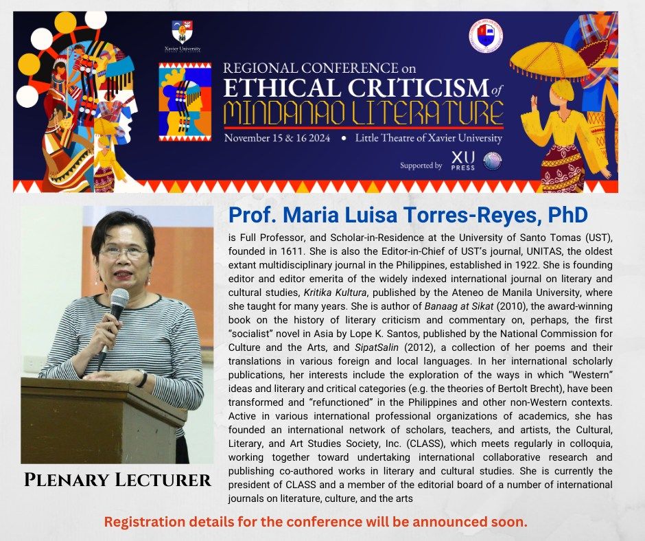 Meet the Plenary Lecturer, Prof. Lulu Reyes, PhD.